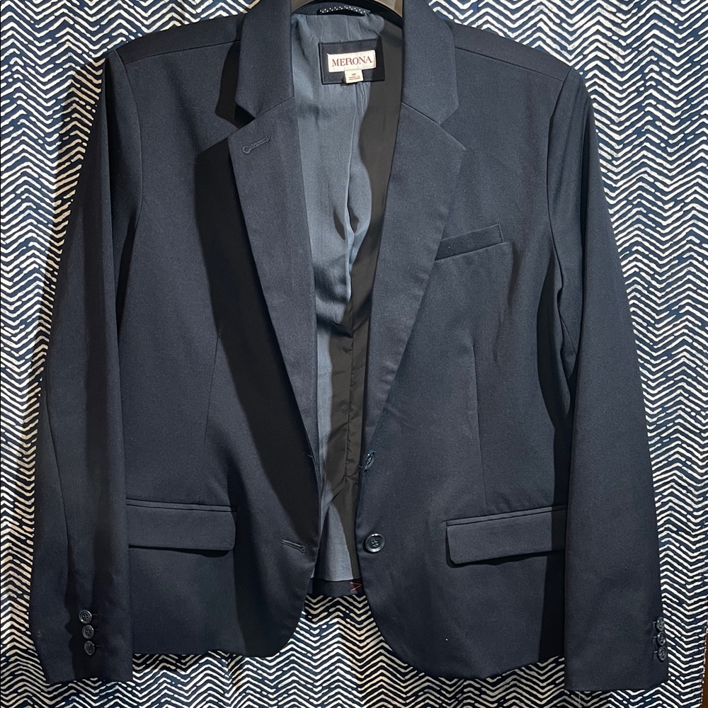 Merona Dark Navy Lined Blazer
